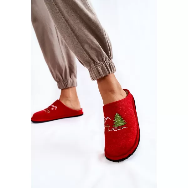  Дамски чехли BIG STAR KK276017 RED/BEIGE Big Star Shoes 