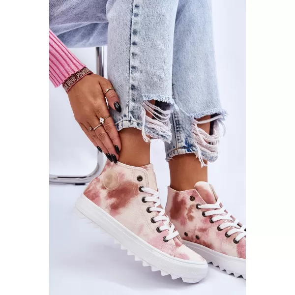  Дамски маратонки BIG STAR LL274048 BEIGE/NUDE Big Star Shoes 