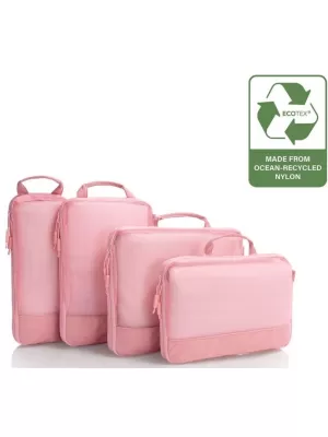 куфар HEYS Ecotex Compression Packing Cube 4 Pc Set РОЗОВ ПЯСЪК