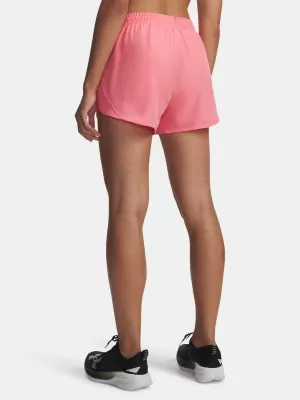 Дамски шорти UNDER ARMOUR UA FLY BY 3'' SHORTS 1382438-602 РОЗОВО