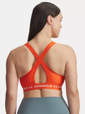 Дамски сутиен UNDER ARMOUR CROSSBACK MID BRA 1361034-844 ОРАНЖЕВО