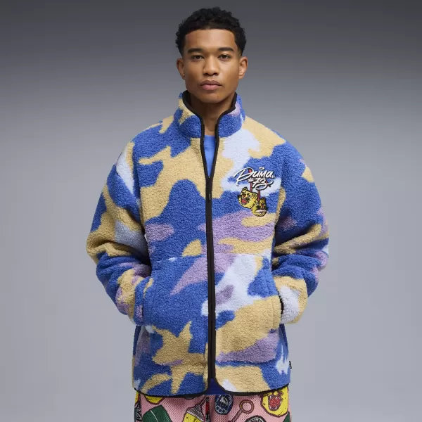  Мъжко яке PUMA DYLAN POLAR FLEECE JACKET 632826-01 ПЛАТНО/АОП 