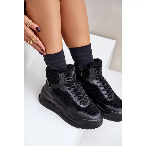  Дамски кецове LEE COOPER LCJ-24-47-3145 ЧЕРЕН 