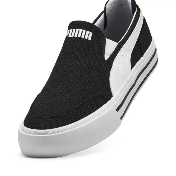  Ботуши PUMA COURT CLASSIC VULC SLIPON 400216_02 ПУМА ЧЕРНА/ПУМА БЯЛА 