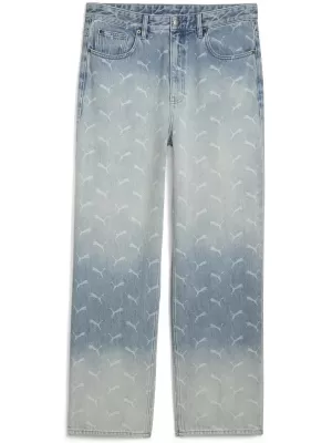 Мъжки панталон PUMA ROCKY LASER MONOGRAM DENIM 633428-01 ИЗБЕЛЯЛ ДЕНИМ/AOP