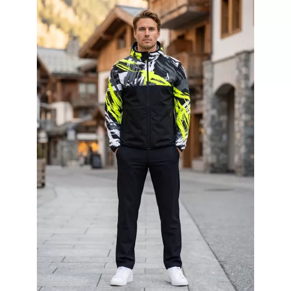  Мъжко първокласно яке софтшел ALTISPORT VOJ/ALM039JACK01 ЧЕРНО И ЖЪЛТО 