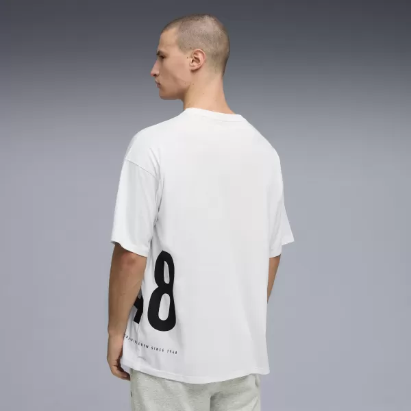  Мъжка тениска PUMA M GRAPHIC OVERSIZED TEE 528528_02 БЯЛА ПУМА 