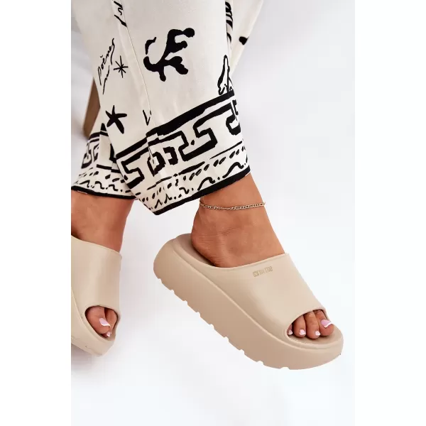  Дамски чехли BIG STAR RR274A569 BEIGE Big Star Shoes 