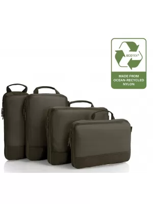 куфар HEYS Ecotex Compression Packing Cube 4 Pc Set ЗЕЛЕН МЪХ