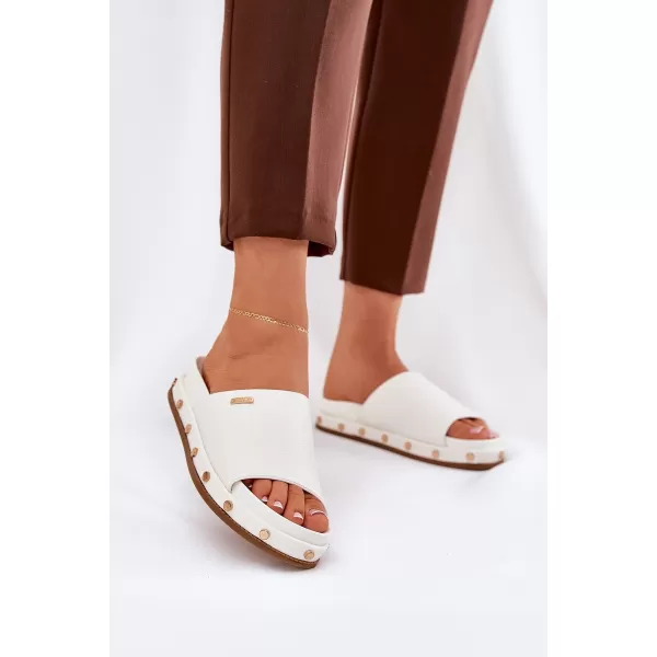  Дамски чехли BIG STAR RR274216 WHITE Big Star Shoes 