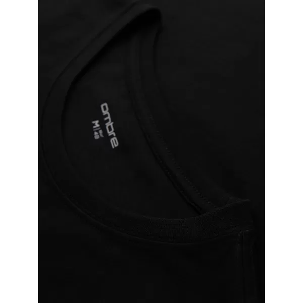  Мъжка тениска OMBRE OM-TSPT-0246 ЧЕРЕН 