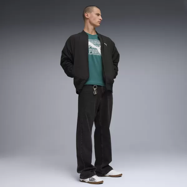  Мъжка тениска PUMA GRAPHIC TEE 691775_41 ИЗУМРУДЕН ЛЕД 