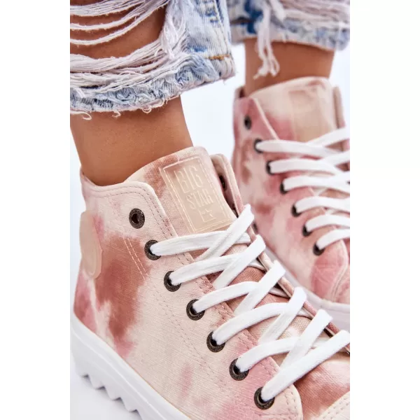  Дамски маратонки BIG STAR LL274048 BEIGE/NUDE Big Star Shoes 