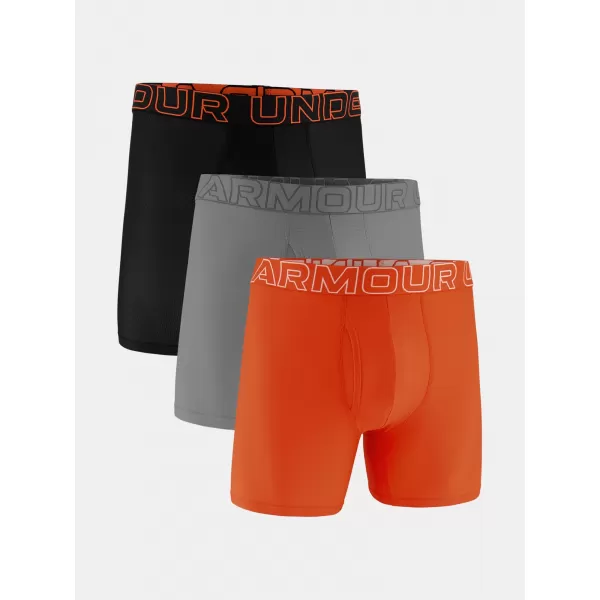  Мъжки боксерки UNDER ARMOUR UA PERFORMANCE TECH MESH - SOLID 6IN - 1383884-690 ОРАНЖЕВО 