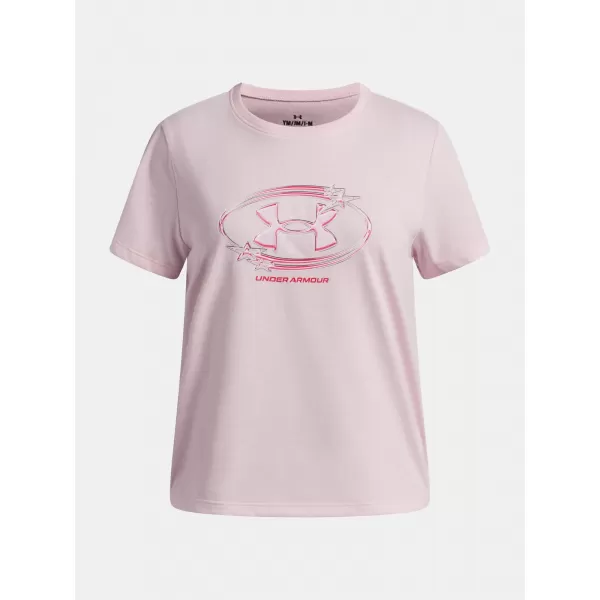  Тениска за момиче UNDER ARMOUR UA G STAR LOGO LOCKERTAG SS 6009718-647 РОЗОВО 