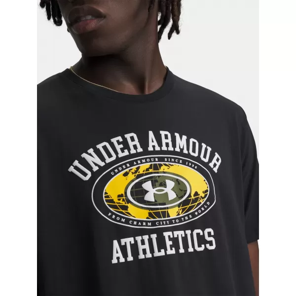  Мъжка тениска UNDER ARMOUR UA M 60/40S ARMOR GLOBE SS 6009261-001 ЧЕРЕН 