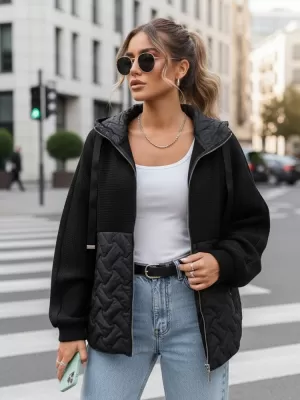 Дамско яке DSTREET TY5594 ЧЕРЕН