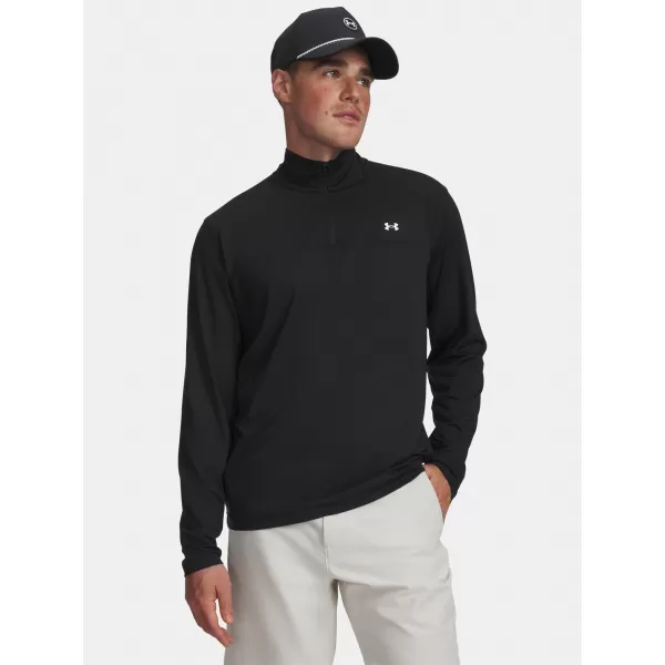  Мъжка тениска UNDER ARMOUR T2G 1/4 ZIP 6010129-001 ЧЕРЕН 