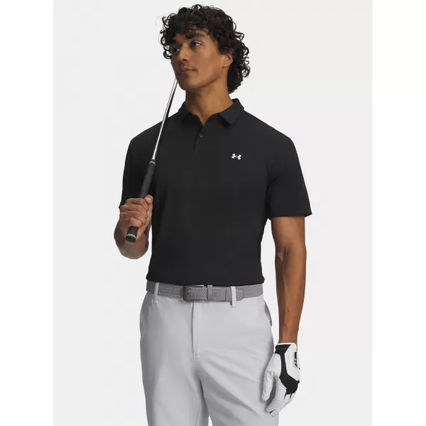  Мъжка тениска UNDER ARMOUR T2G PIQUE POLO 6012303-001 ЧЕРЕН 