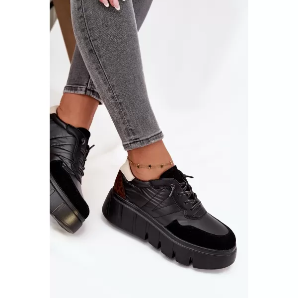  Дамски кецове VINCEZA 58565 ЧЕРЕН 