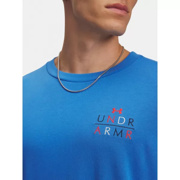  Мъжка тениска UNDER ARMOUR UA HWT MODERN SPORT OS LS 6004885-402 СИНЬО 