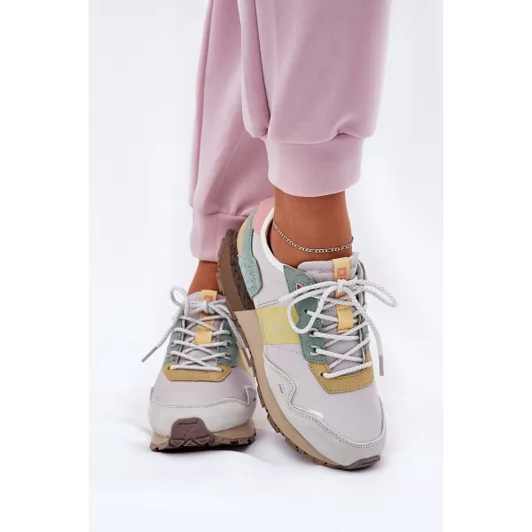  Дамски обувки BIG STAR RR274244 YELLOW/GREY Big Star Shoes 