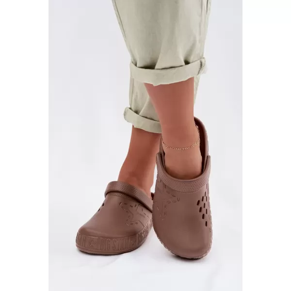  Дамски чехли BIG STAR TT274A085 КАФЯВО/БЕЖОВО Big Star Shoes 