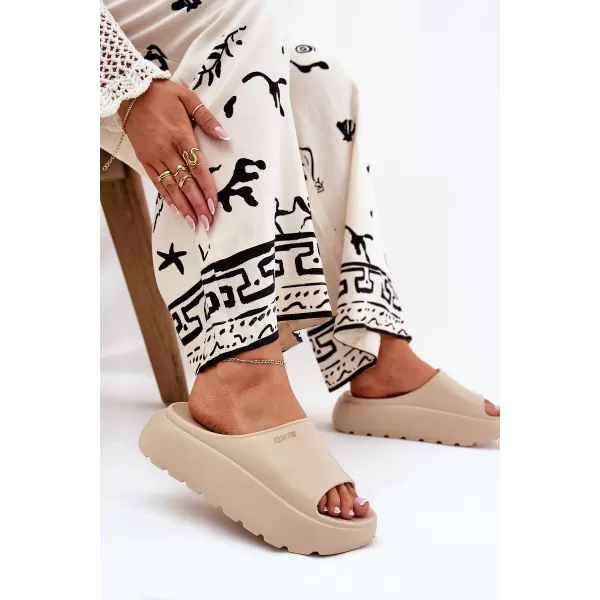  Дамски чехли BIG STAR RR274A569 BEIGE Big Star Shoes 