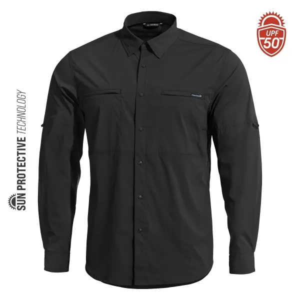  Мъжка риза PENTAGON WAYNE K02029 01 ЧЕРЕН 