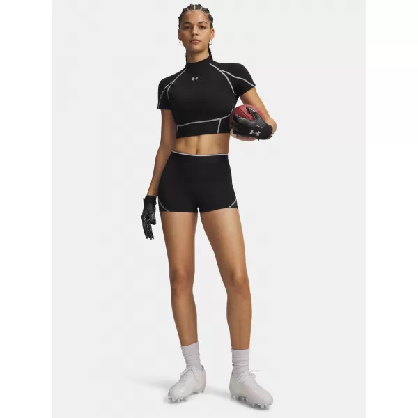 Дамски шорти UNDER ARMOUR HEATGEAR ELITE SHORTY 6015371-008 ЧЕРЕН 