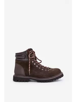 Мъжки обувки BIG STAR OO174644 BROWN/BEIGE Big Star Shoes