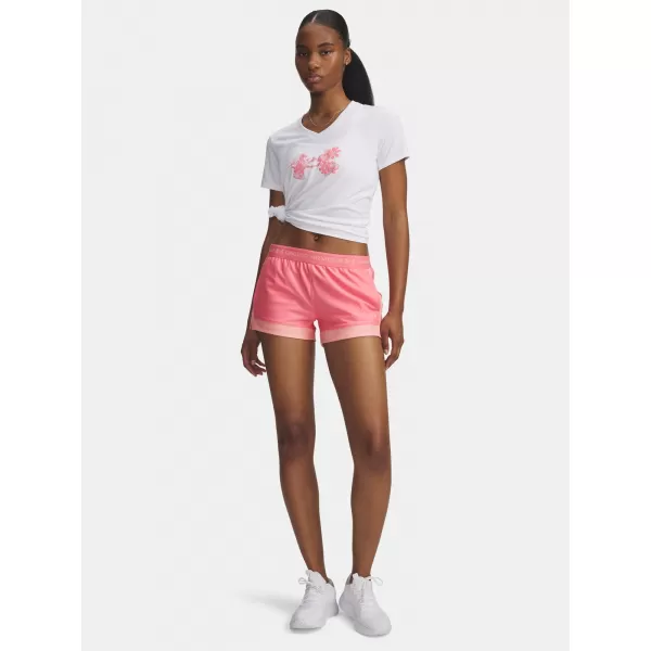  Дамски шорти UNDER ARMOUR TECH PLAY UP 3IN COLORBLOCK 6010875-600 РОЗОВО 