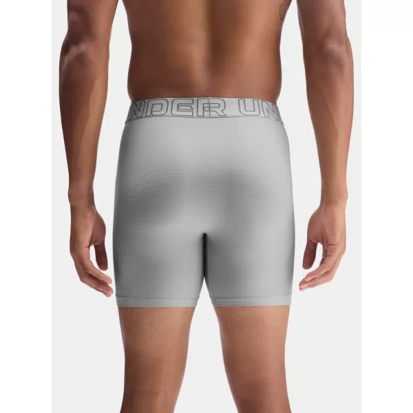  Мъжки боксерки UNDER ARMOUR UA PERFORMANCE TECH MESH - SOLID 6IN - 1383884-069 ТИТАН 