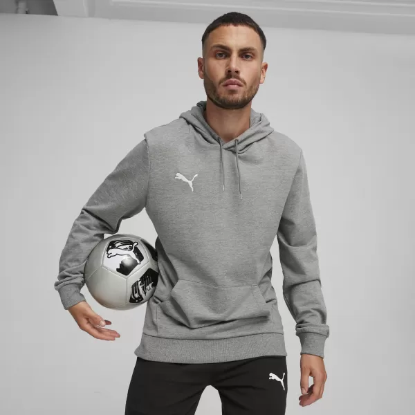  Мъжки суичър PUMA TEAMGOAL CASUALS HOODY 658618_33 СРЕДНО СИВ ПИРЕН/БЯЛ 