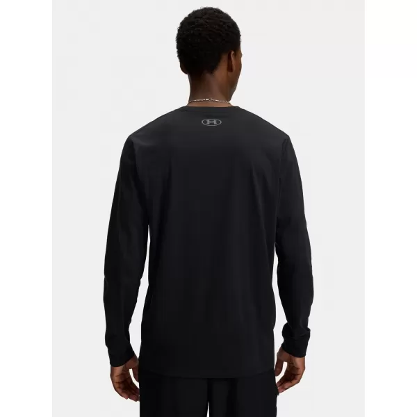  Мъжка тениска UNDER ARMOUR UA SPORTSTYLE LEFT CHEST LS 1329585-002 ЧЕРЕН 