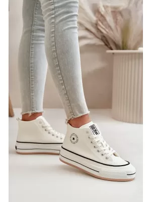 Дамски маратонки BIG STAR OO274061 WHITE Big Star Shoes