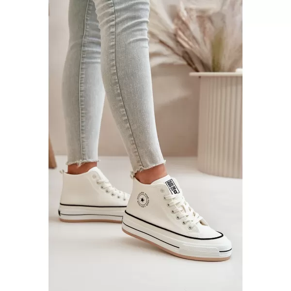  Дамски маратонки BIG STAR OO274061 WHITE Big Star Shoes 