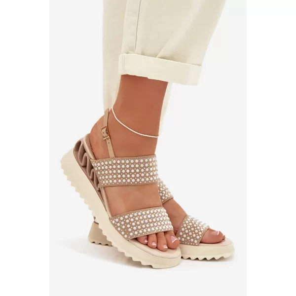  Дамски сандали D&A CR61-3067 БЕЖОВО 