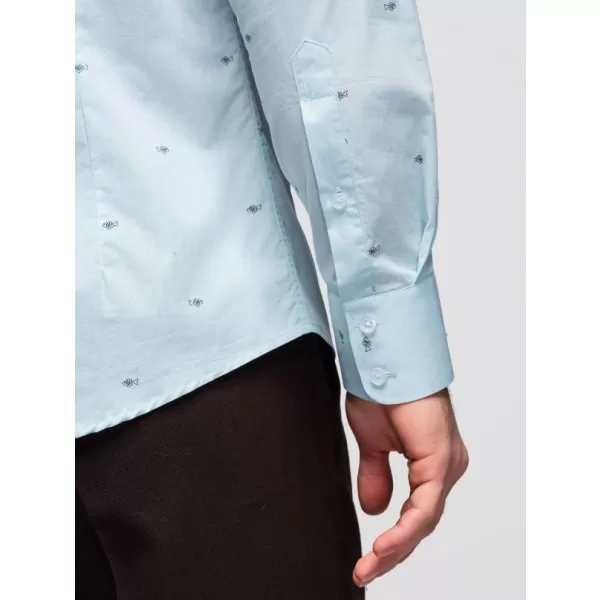  Мъжка риза OMBRE K696 БЯЛО 