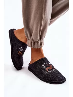Дамски чехли BIG STAR KK276018 BLACK/BEIGE Big Star Shoes