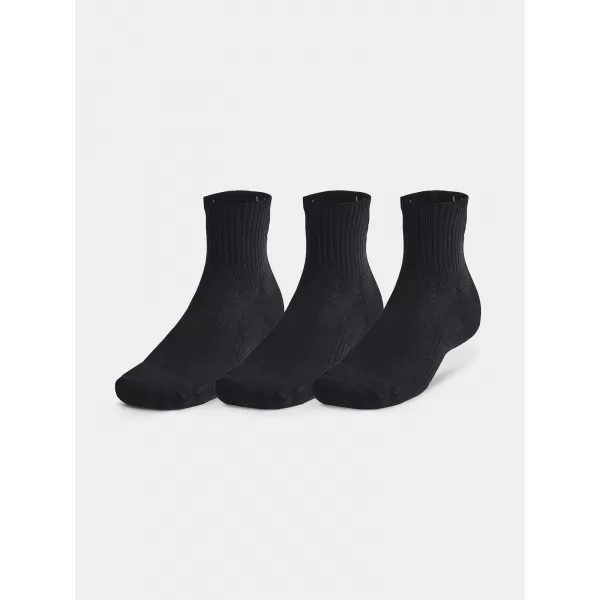  Чорапи UNDER ARMOUR UNISEX UA TC QTR (3 PÁRY) 1386372-001 ЧЕРЕН 