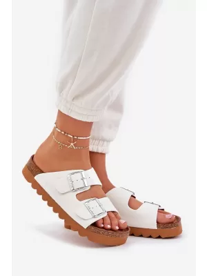 Дамски чехли BIG STAR LL274480 WHITE Big Star Shoes