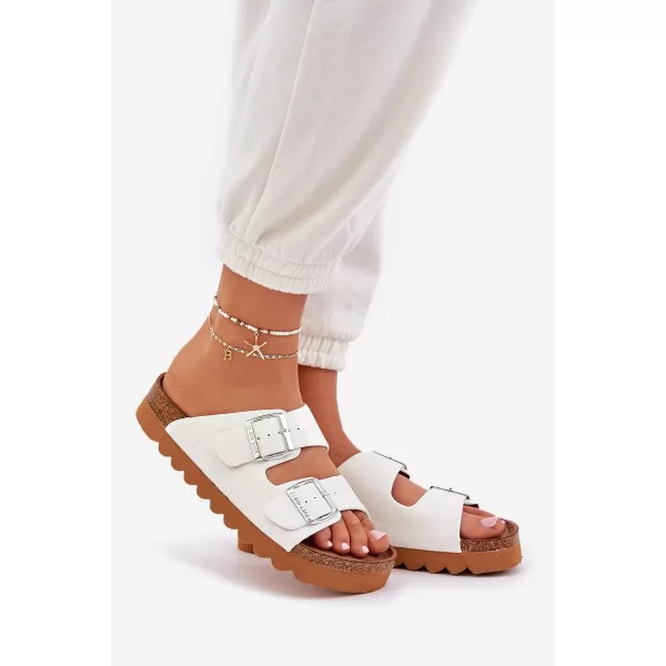  Дамски чехли BIG STAR LL274480 WHITE Big Star Shoes 