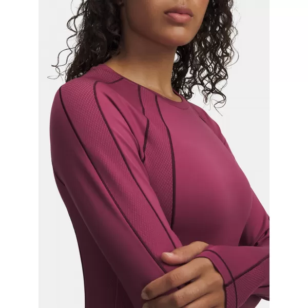  Дамска тениска UNDER ARMOUR UA COLDGEAR TEXTURED CREW 6003999-659 ЧЕРВЕНО 