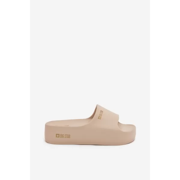  Дамски чехли BIG STAR SS274722 BEIGE Big Star Shoes 