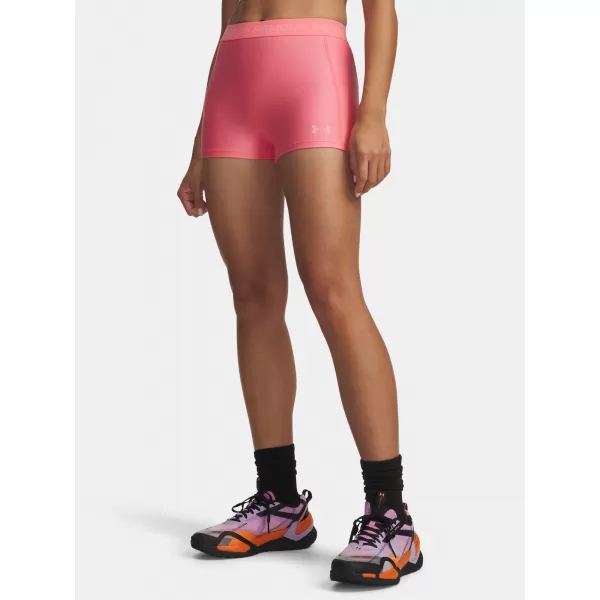  Дамски шорти UNDER ARMOUR HEATGEAR SHORTY 6010725-600 РОЗОВО 