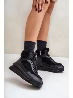 Дамски кецове LEE COOPER LCJ-24-47-3145 ЧЕРЕН