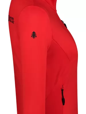 Дамски суичър powerfleece NORDBLANC SEDGE NBWFL8291 ЧЕРВЕНО