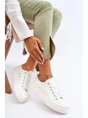 Дамски маратонки BIG STAR LL274968 WHITE Big Star Shoes