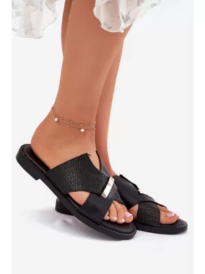 Дамски чехли VINCEZA 17385 ЧЕРЕН
